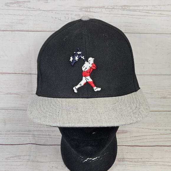 Baseballism Other - Baseballism Snapback Hat Men's Adjustable Black Grey American Flag Player